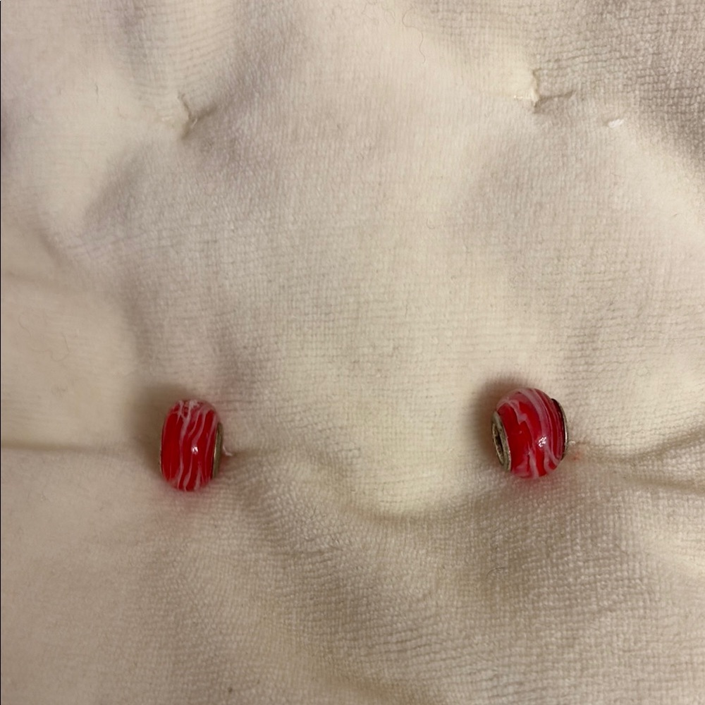 Charm Bracelet Elegant Red Glads Beads
